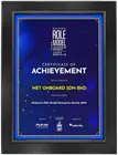 PUMM Malaysia Role Model Enterprise Award 2024 certificate